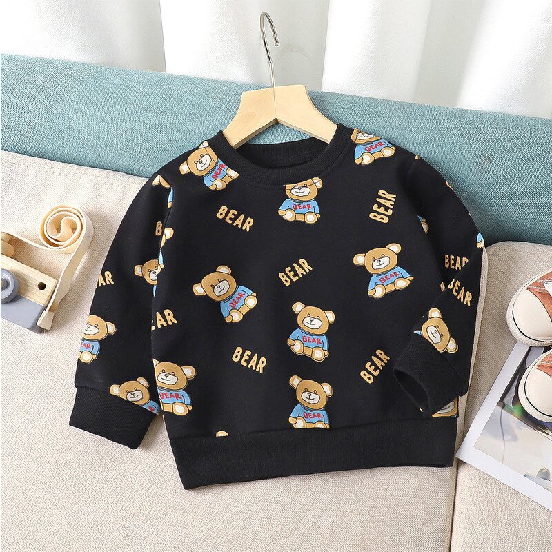 Kids T-shirt Manufacturer - Wholesale 25 New Spring Autumn Printed for Middle Large Children Cartoon Single-piece