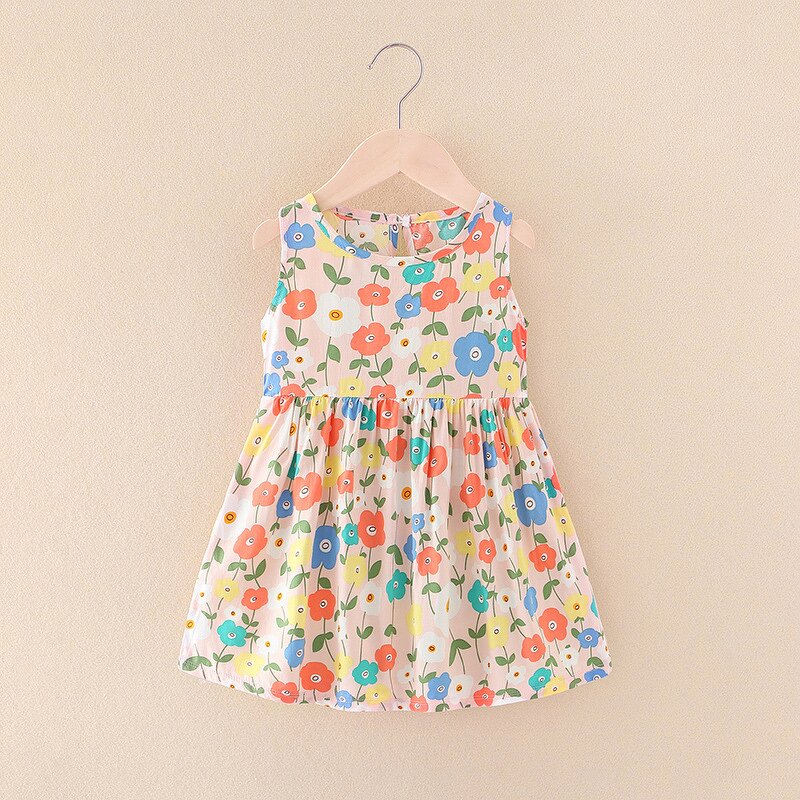 Girls Summer Dress Manufacturer - 2023 Hot-selling New Suspender Vest Female Baby Cotton Floral Floral