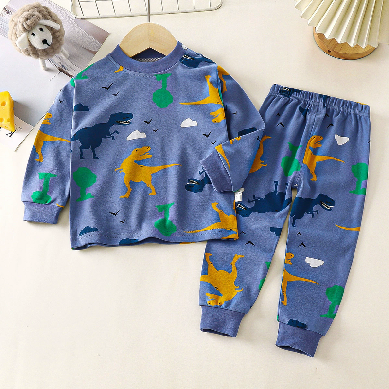 Children's Underwear Set Manufacturer - 2025 Spring New Pure Cotton Boys Long Sleeve Warm Girls Home Autumn Clothes