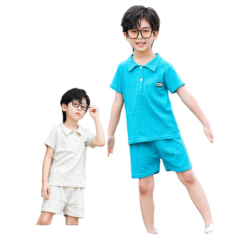 Children's Short-sleeved Suits Manufacturer - Summer Boys Casual Shorts Girls Clothing Factory