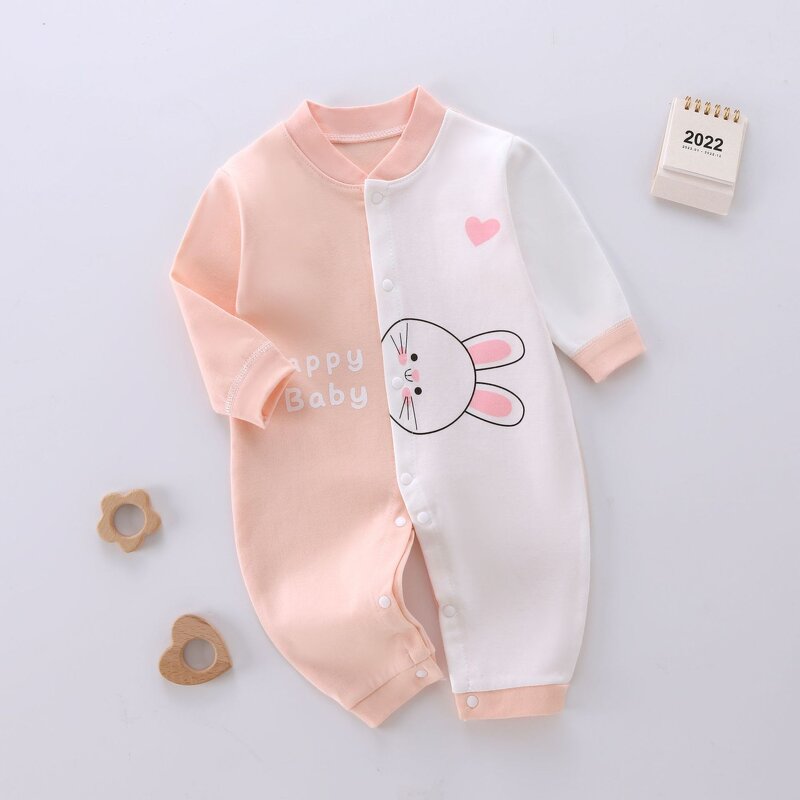 Baby Boneless Clothing Manufacturer - Autumn Winter Long-sleeved Combed Cotton Print Climbing Clothes
