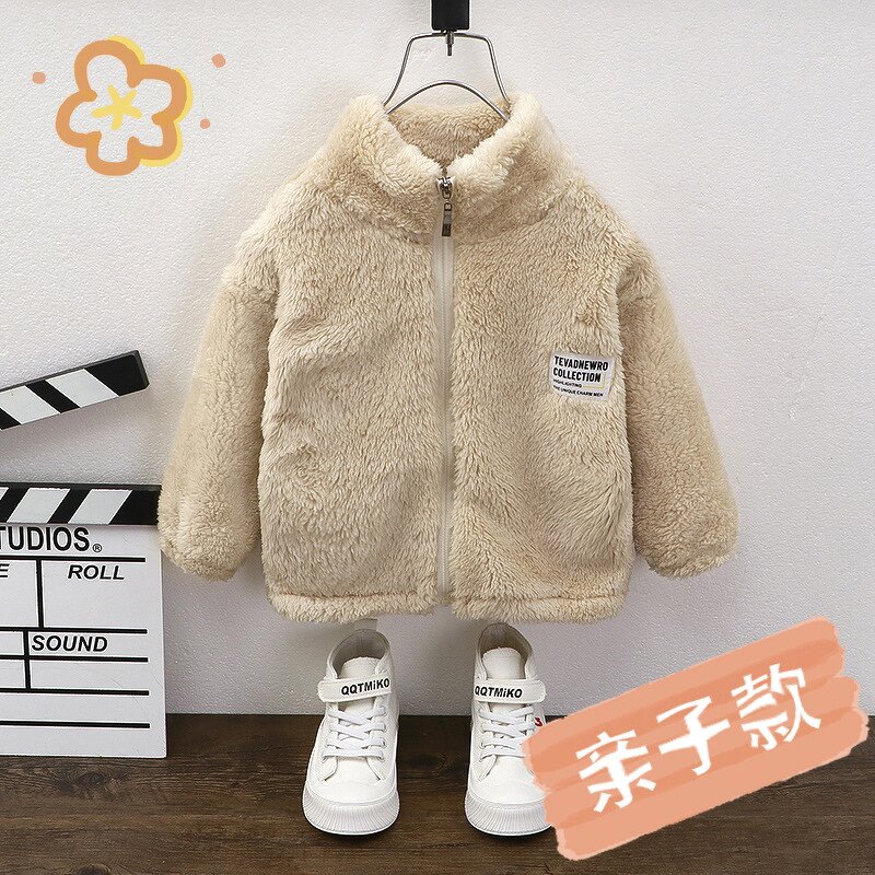 Children's Jacket Manufacturer - Autumn Winter Plus Velvet Boys Girls Coral Velvet Ingredients Warm 2023 Hot Sales
