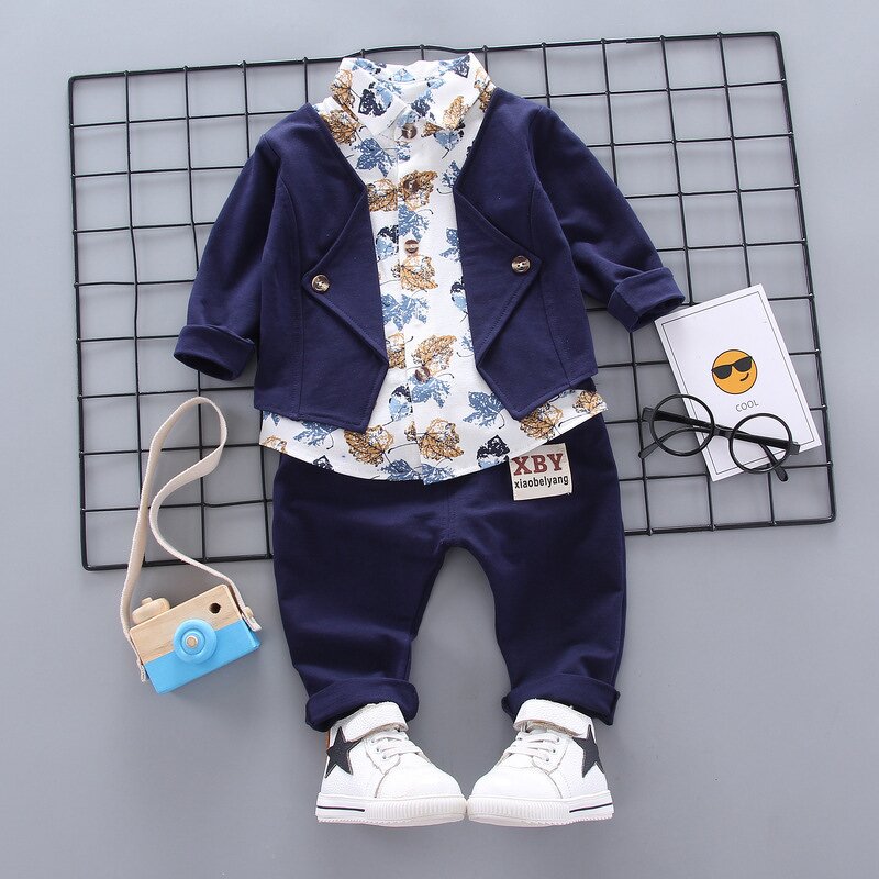 Boys Set Manufacturer - Spring Autumn New Infant Gentleman Suit 0-4 Years Old 2-piece Kids Winter Clothing