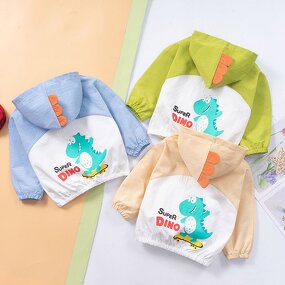 Children's Jacket Manufacturer - 2023 Spring Autumn New Dinosaur Top Zipper Series Fashion Cartoon