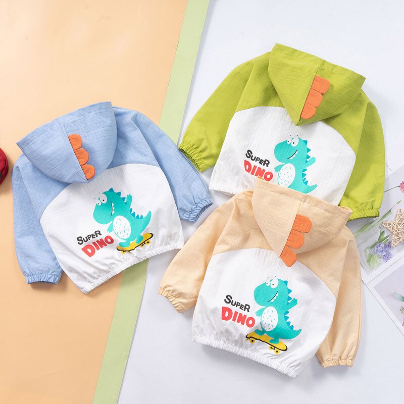 Children's Jacket Manufacturer - 2023 Spring Autumn New Dinosaur Top Zipper Series Fashion Cartoon