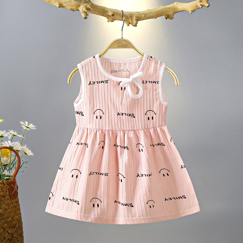 Girl Floral Dress Manufacturer - Hot-selling Summer New Foreign Style Cute Vest Skirt Thin Baby Skirt