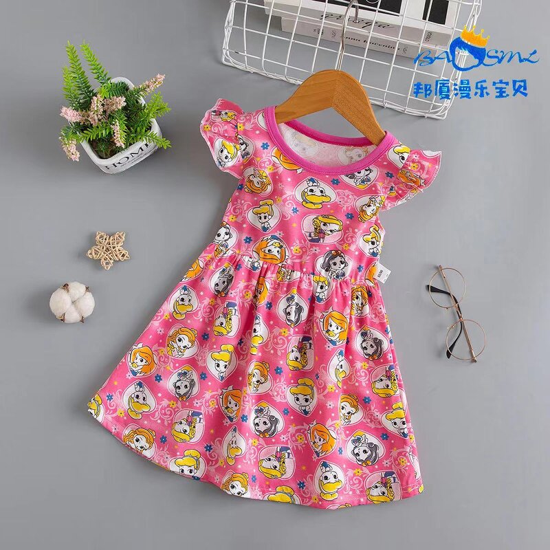 Children's Dress Manufacturer - New Xia Manghua Cartoon Pattern Fashion Skirt Baby Princess 2023