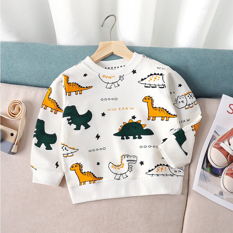 Kids T-shirt Manufacturer - Wholesale 25 New Spring Autumn Printed for Middle Large Children Cartoon Single-piece