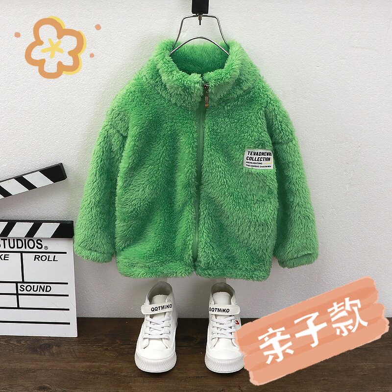Children's Jacket Manufacturer - Autumn Winter Plus Velvet Boys Girls Coral Velvet Ingredients Warm 2023 Hot Sales