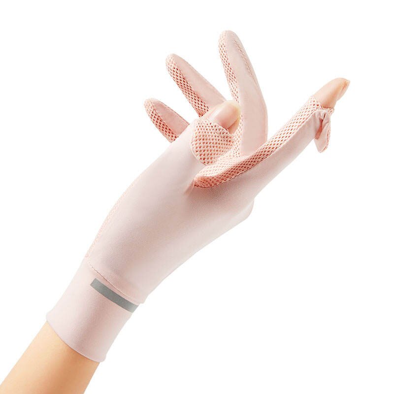 UV Protection Gloves Manufacturer - Wholesale Anti-sunburn Breathable Mesh Ice Silk with Anti-Slip for Driving Daily Use One Size