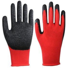 Work Gloves Manufacturer - Men Industrial Grip Heavy Duty Safety Hand Latex Construction Rubber Garden Protective