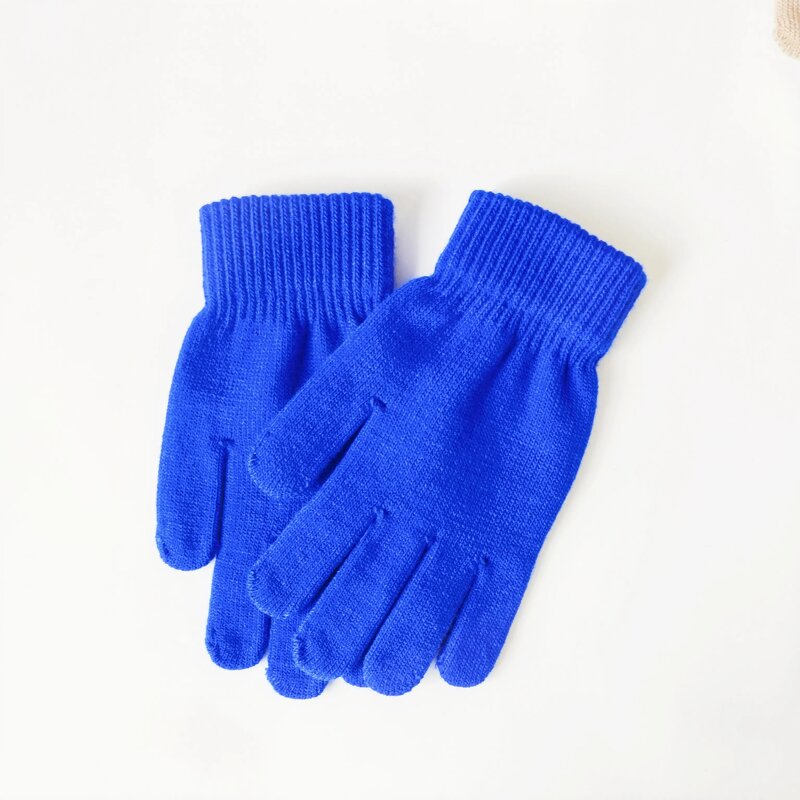 Winter Mittens Manufacturer - Unisex Ribbed Knitted Full Fingered Self Heating Acrylic Outdoor Sports Magic Thermal Wrist Warmer