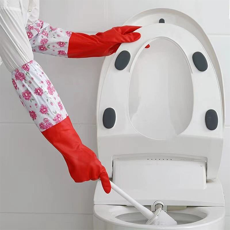 Kitchen Gloves Manufacturer - Wholesale Winter Fleece Rubber Cleaning Dishwashing Latex Warm for Household