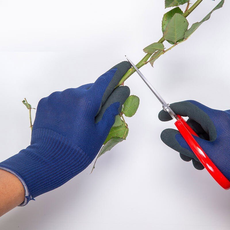 Work Glove Manufacturer - 15 Gauge Protection Foam Nitrile Anti-slip Pink and Black Customized Logo