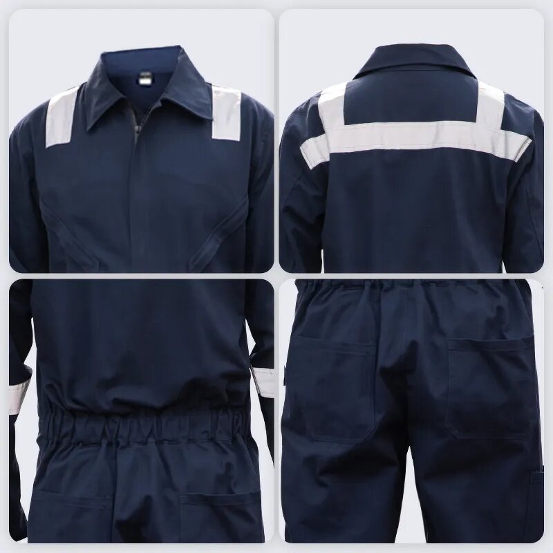 Work Coveralls Manufacturer - Wholesale 2023 New Workwear One Piece Safety Worker Uniform with Reflective Strips