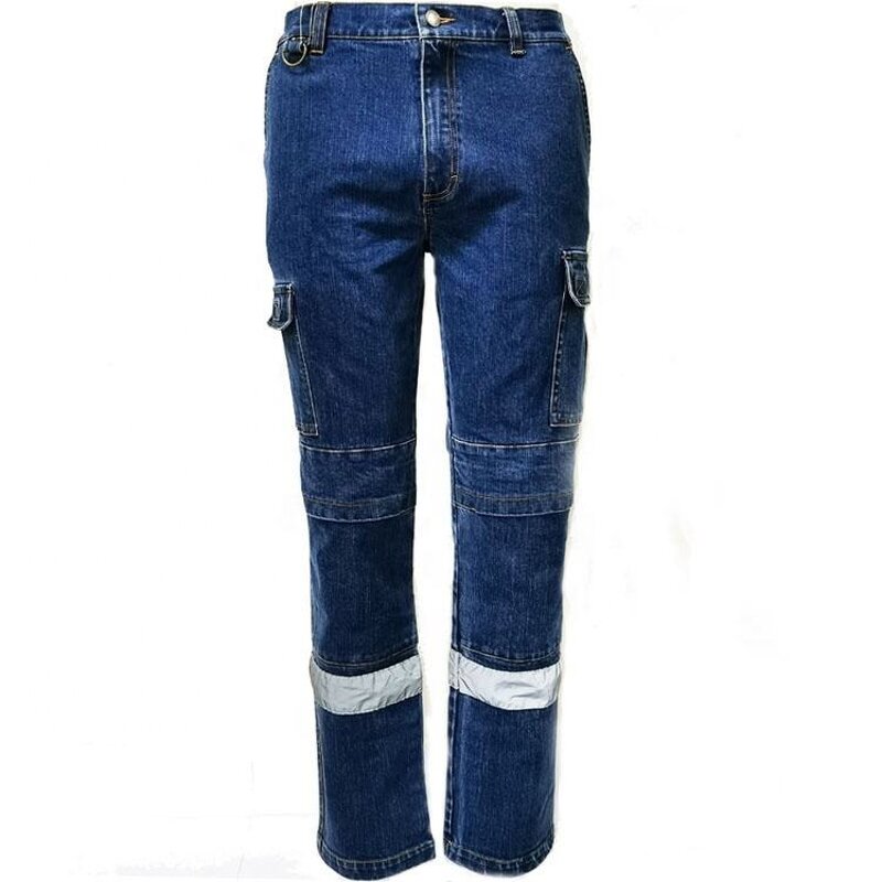Work Pants Manufacturer - New Style Jeans Workwear Customize for Worker Men High Vis Safety Working Multi-Pocket Trousers