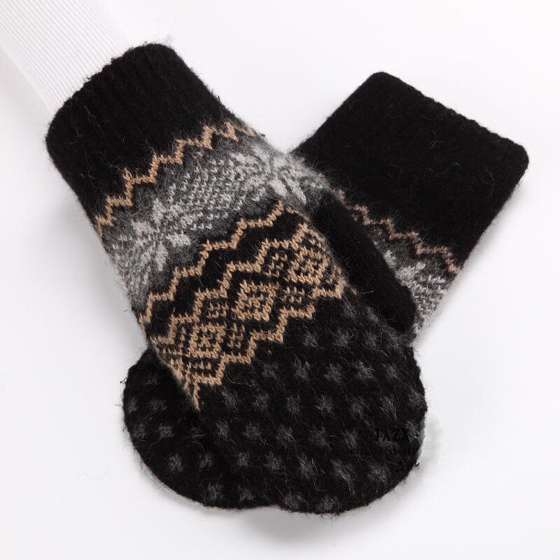 Winter Gloves Manufacturer - Women Touch Screen Acrylic Knitted Outdoor Sports Cycling Full Finger Self Heating