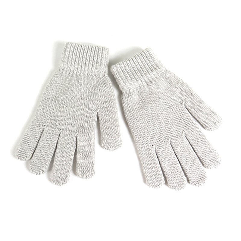 Winter Gloves Manufacturer - Cheap Unisex Plain Nylon Cotton Keep Warm Self Heating Full Finger Cycling Outdoor Sports Knitted