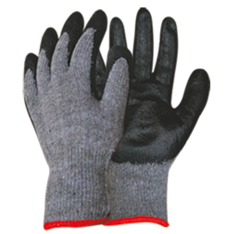 Rubber Gloves Manufacturer - Hot Selling 85g Rubber Coated Latex Construction Hand Work