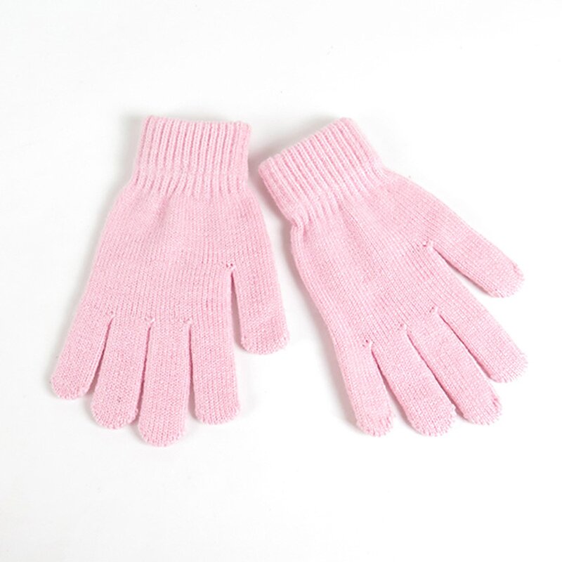 Winter Gloves Manufacturer - Cheap Unisex Plain Nylon Cotton Keep Warm Self Heating Full Finger Cycling Outdoor Sports Knitted
