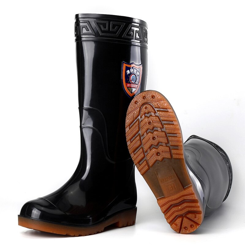 Safety Shoes Manufacturer - Labor Protection High Sleeve PVC Rain Boots Anti-Slip Comfortable Waterproof Work Four Seasons