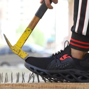 Safety Shoes Manufacturer - Industrial Breathable Men Working Sneakers Steel Toe Lightweight for Men