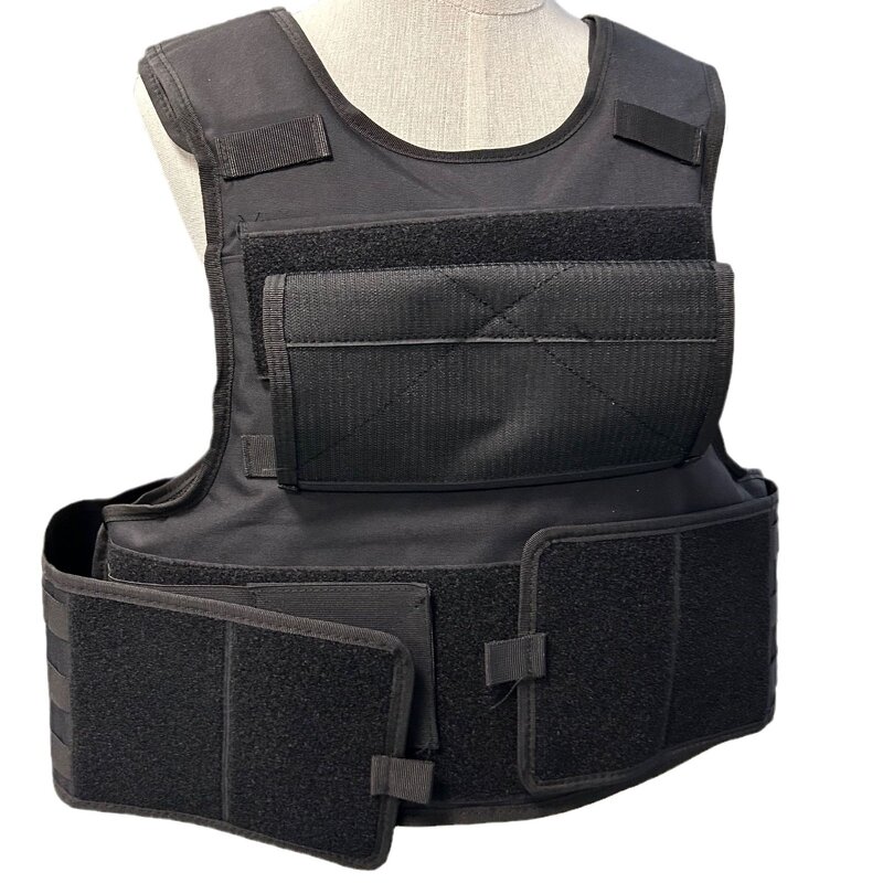 Protective Vest Manufacturer - Knife-proof Puncture-proof Anti-cut Reflective Black USA Style Nylon Webbing Game Protection Stock