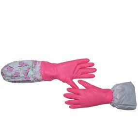 Work Gloves Manufacturer - Reusable Long Sleeve Durable Washing PVC Vinyl Household Cleaning Anti Allergic