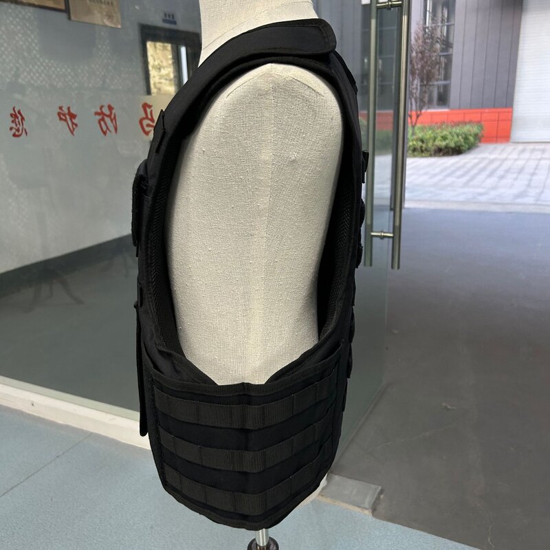 Protective Vest Manufacturer - Knife-proof Puncture-proof Anti-cut Reflective Black USA Style Nylon Webbing Game Protection Stock
