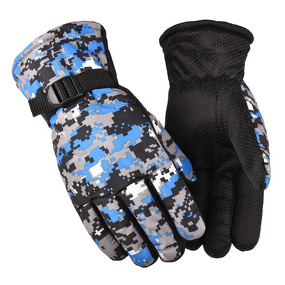 Winter Gloves Manufacturer - Plus Fleece Thick Men Wholesale Camo Waterproof Warm Outdoor Motorcycle Riding Ski