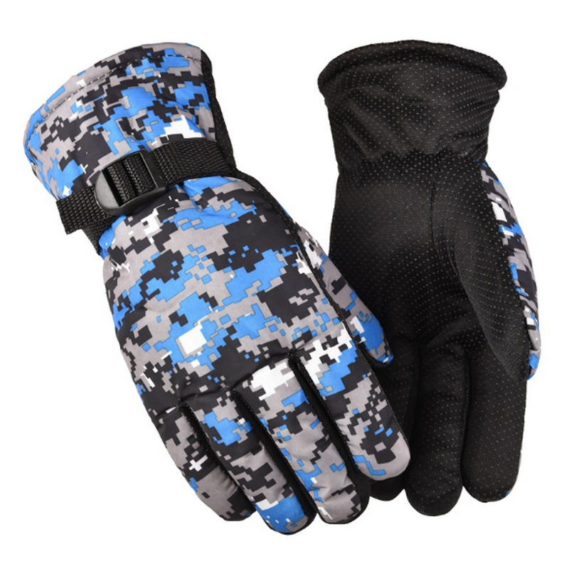 Winter Gloves Manufacturer - Plus Fleece Thick Men Wholesale Camo Waterproof Warm Outdoor Motorcycle Riding Ski