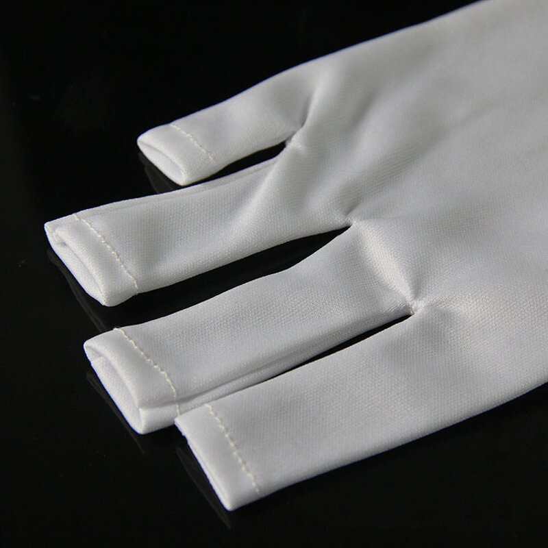 Nail Gloves Manufacturer - New Breathable Stretchy Polyester Nail Art Manicure Anti UV Acrylic Nails Light Lamp Radiation Drop