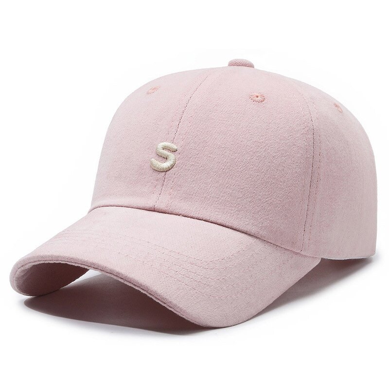 Baseball Cap Manufacturer - Simple S Letter Casual Women's Fashion Versatile Face Show Small Couple Face Cover Hat Men