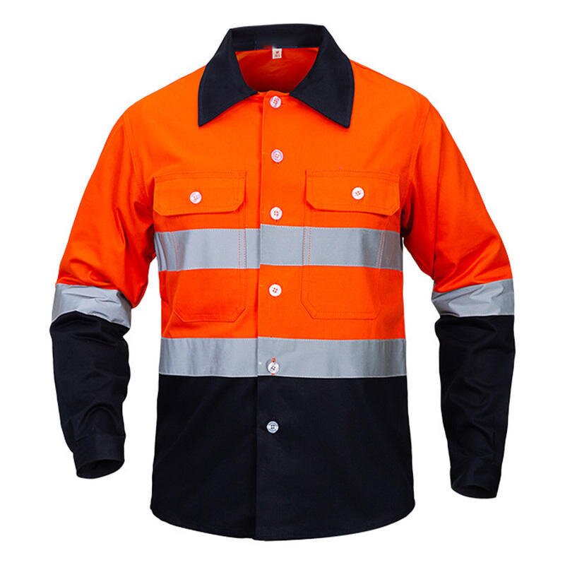 Work Clothing Manufacturer - Tones 100% Cotton Safety for Mechanic Tooling Mining Plumber Work Shirt