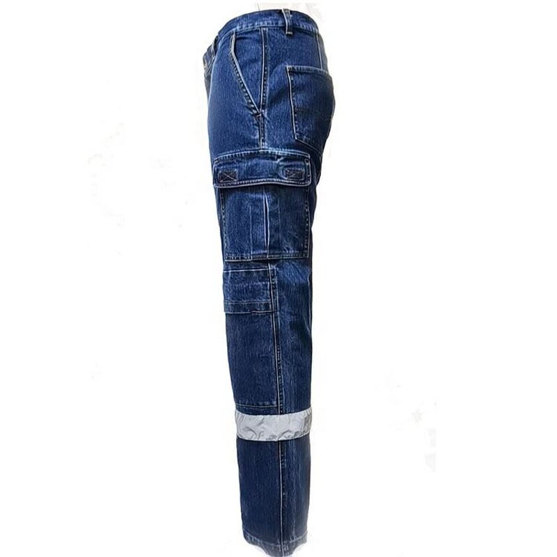 Work Pants Manufacturer - New Style Jeans Workwear Customize for Worker Men High Vis Safety Working Multi-Pocket Trousers
