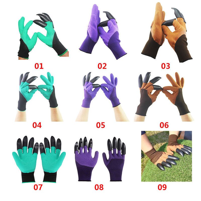 Garden Gloves Manufacturer - Wholesale High Quality Planting Working Fingertips Waterproof Latex Safety Foam with Claws