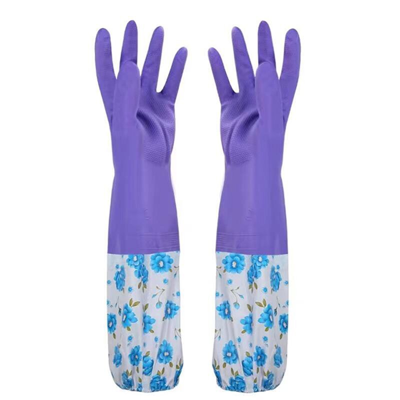 Kitchen Gloves Manufacturer - Wholesale Winter Fleece Rubber Cleaning Dishwashing Latex Warm for Household