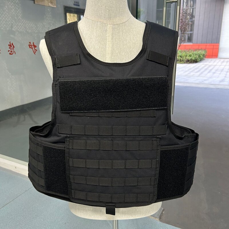 Protective Vest Manufacturer - Knife-proof Puncture-proof Anti-cut Reflective Black USA Style Nylon Webbing Game Protection Stock