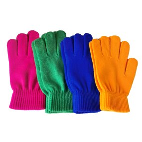 Winter Mittens Manufacturer - Unisex Ribbed Knitted Full Fingered Self Heating Acrylic Outdoor Sports Magic Thermal Wrist Warmer