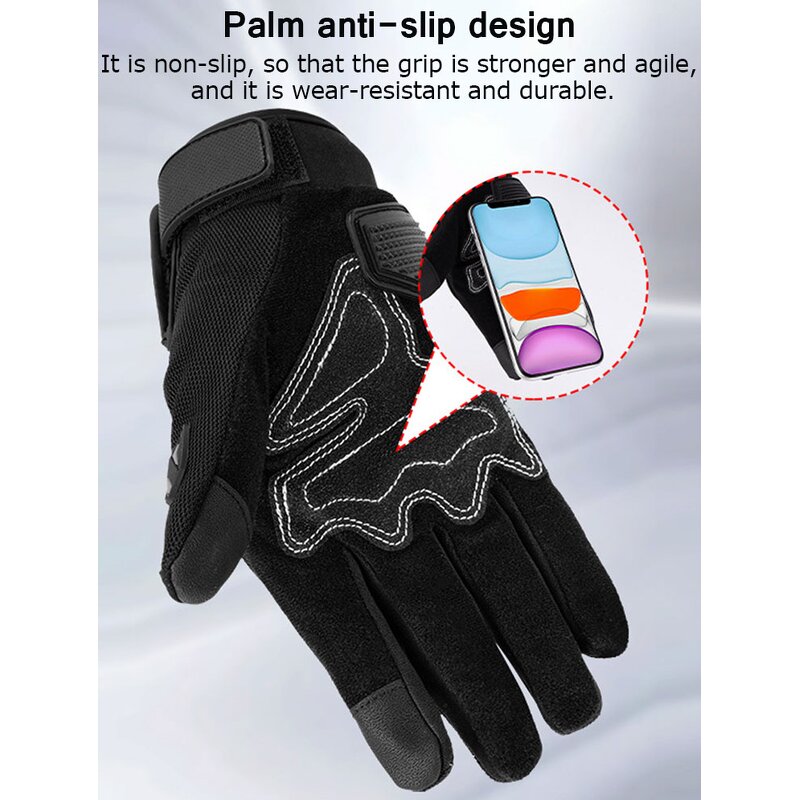 Motorcycle Gloves Manufacturer - Moto Touch Screen Full Finger Motorbike Breathable Racing Riding for Men