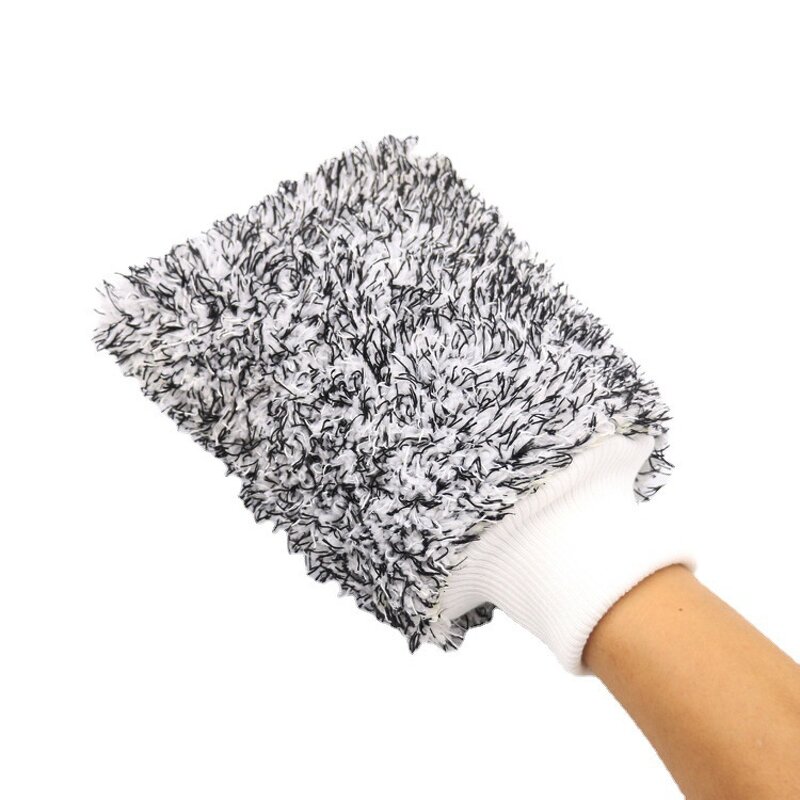 Car Wash Gloves Manufacturer - Plush Washmitt Automobile Cleaning Microfiber Wash Mitt for Car Detailing