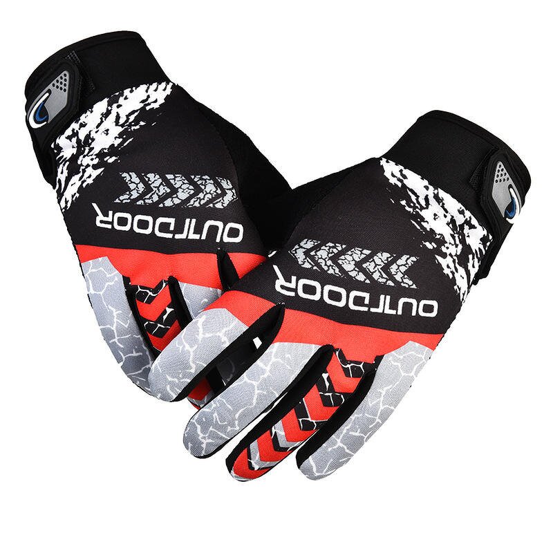 Cycling Gloves Manufacturer - Men's Women's Full Finger Motorbike Breathable Non-Slip Polyester Touch Screen Compatible Winter Riding