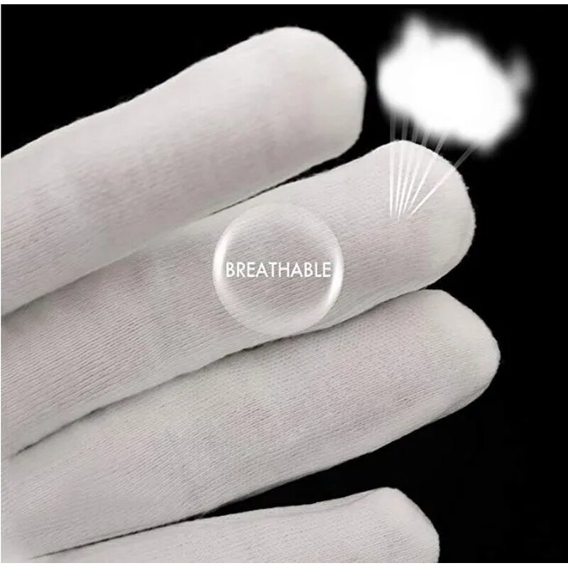 Cotton Gloves Manufacturer - Custom Logo 100% Premium Marching Band White Working Ceremonial