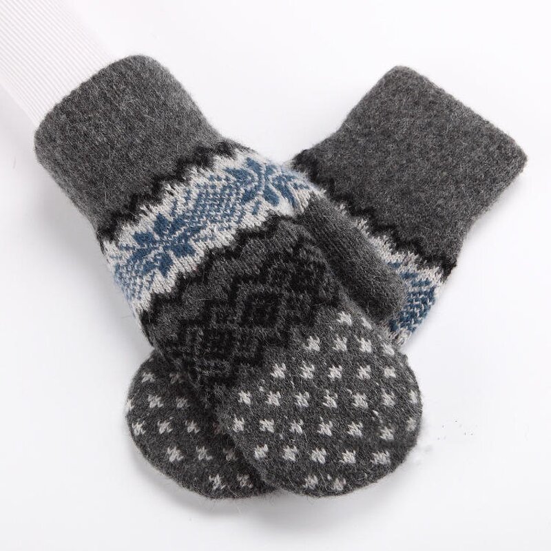 Winter Gloves Manufacturer - Women Touch Screen Acrylic Knitted Outdoor Sports Cycling Full Finger Self Heating