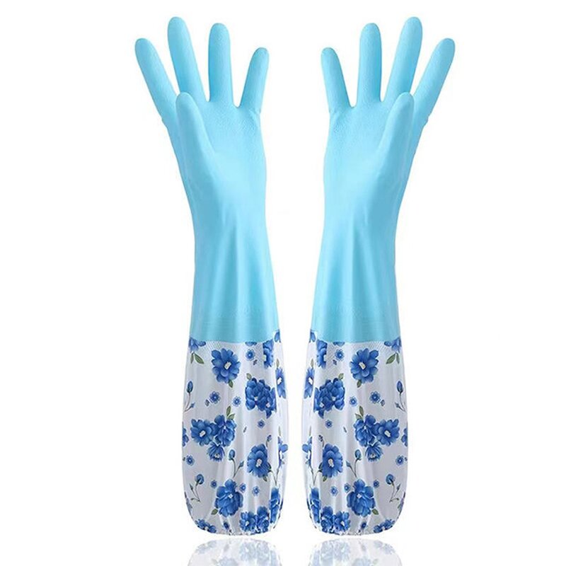 Kitchen Gloves Manufacturer - Wholesale Winter Fleece Rubber Cleaning Dishwashing Latex Warm for Household