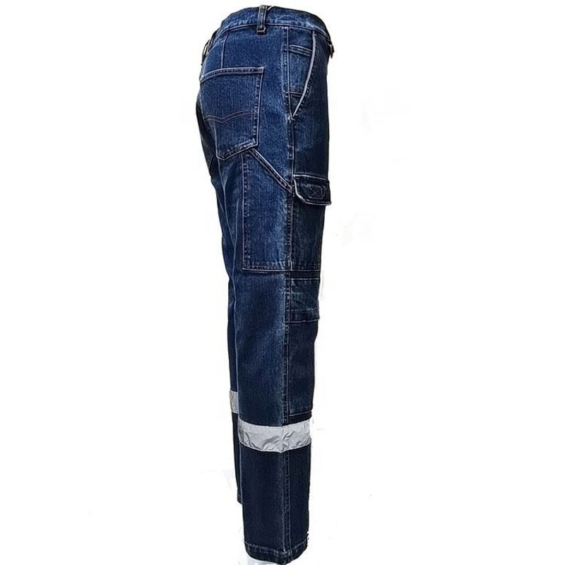 Work Pants Manufacturer - New Style Jeans Workwear Customize for Worker Men High Vis Safety Working Multi-Pocket Trousers