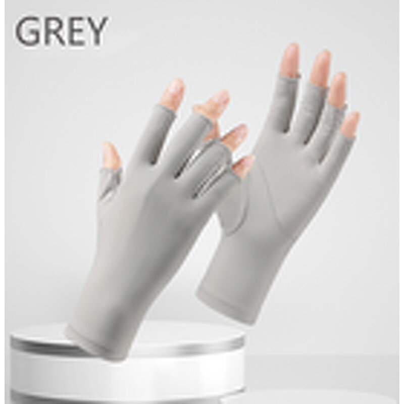 UV Protective Gloves Manufacturer - Half-finger Custom Logo Nails Art Led Lamp Protection Anti UV Radiation Sun for Gel Nails