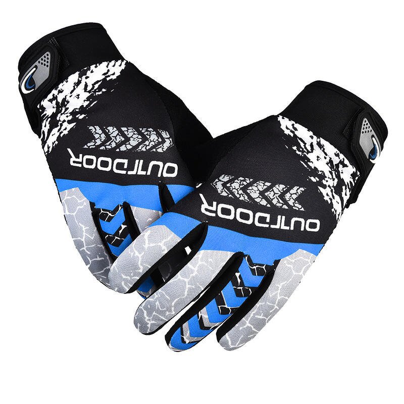 Cycling Gloves Manufacturer - Men's Women's Full Finger Motorbike Breathable Non-Slip Polyester Touch Screen Compatible Winter Riding