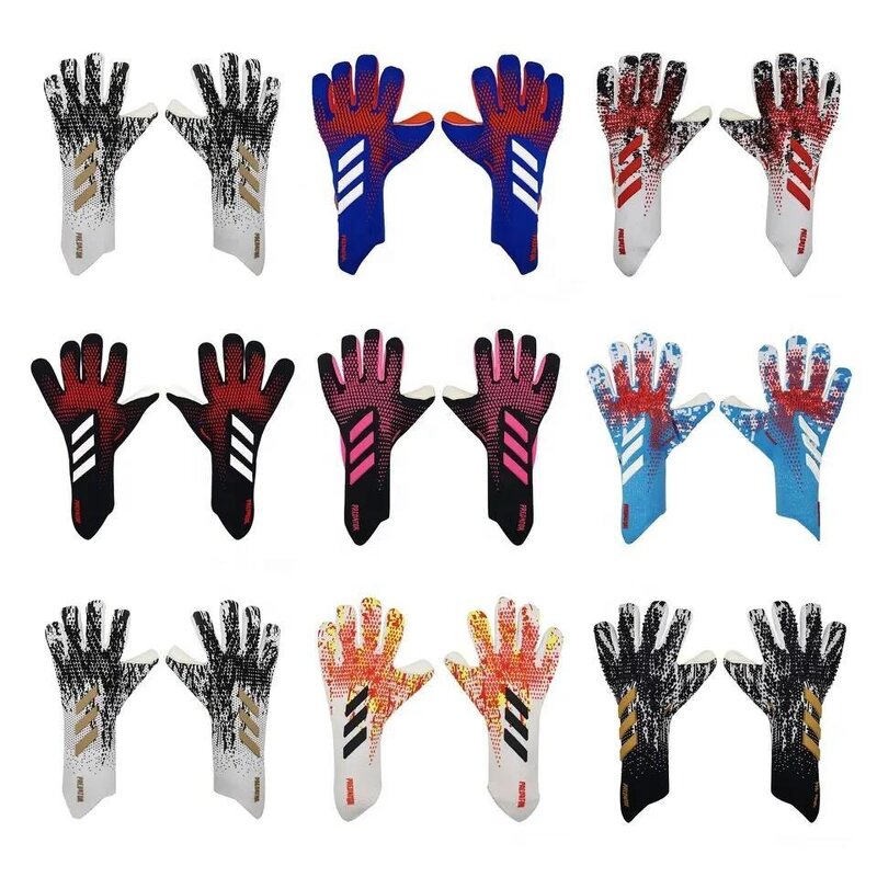 Goalkeeper Gloves Manufacturer - Hot Sale Professional Protect 4MM Latex 3D Knitting Nylon Football Soccer