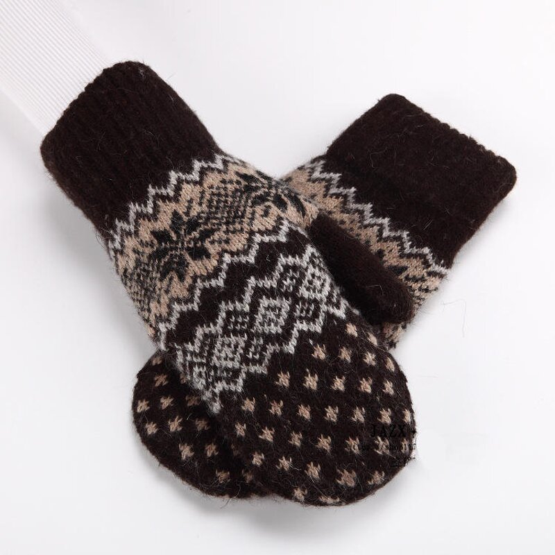 Winter Gloves Manufacturer - Women Touch Screen Acrylic Knitted Outdoor Sports Cycling Full Finger Self Heating